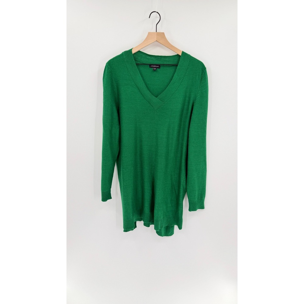 Lane Bryant Classic V-Neck Tunic Sweater 18/20 Minimalist Layering Workwear